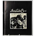 AVERAGE WHITE BAND; 'In Concert 1976', a programme bearing several signatures.