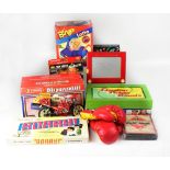 A collection of vintage and modern toys to include a Casdon 'Dispender Till', 'Etch-a-Sketch',