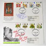 ANDEW SACHS; two first day covers bearing 'Manuel's' signature.