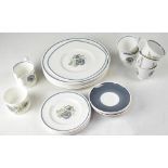 A contemporary Susie Cooper part tea/dinner service 'Glen Mist' C1035, comprising dinner plates,