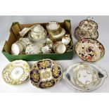 A quantity of 19th and 20th century ceramics to include Masons 'Mandalay' pattern cake stand and
