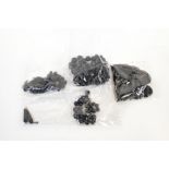 A quantity of Victorian and Edwardian Whitby jet and other black and mourning jewellery to include