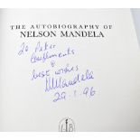 NELSON MANDELA; 'Long Walk to Freedom', the autobiography bearing inscription and signature,