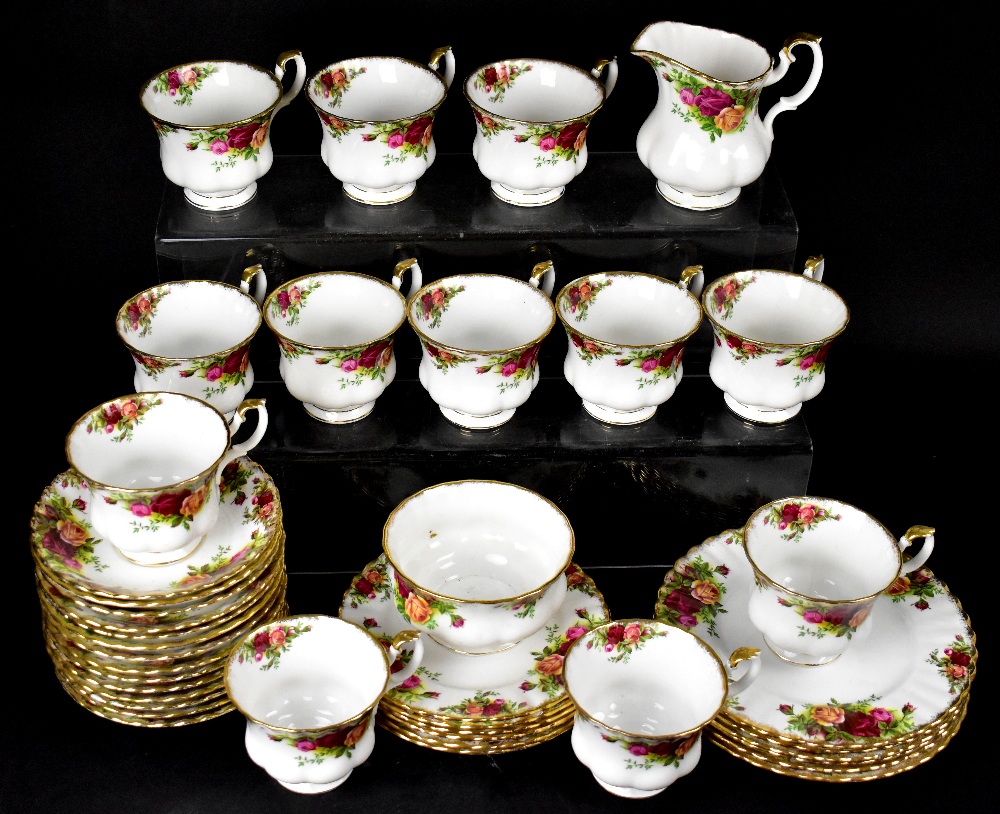 ROYAL ALBERT; an 'Old Country Roses' part tea set, comprising twelve cups, fourteen saucers,