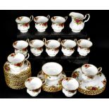 ROYAL ALBERT; an 'Old Country Roses' part tea set, comprising twelve cups, fourteen saucers,