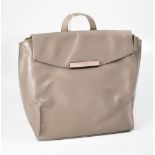 RADLEY OF LONODN; a pale olive green leather backpack, twin shoulder straps and carrying handle,