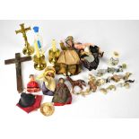 A collectors' lot to include vintage costume dolls,