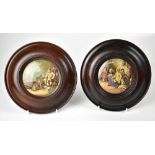 Two 19th century pot lids, 'Hide and Seek' and 'The Enthusiast',