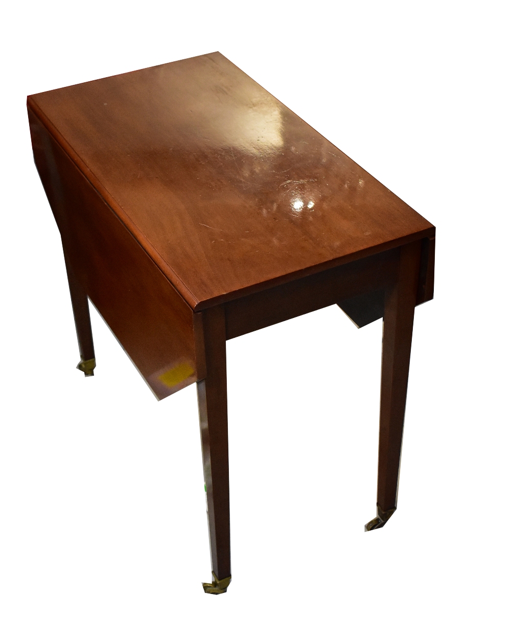 A 19th century and later mahogany Pembroke table with cutlery drawer, - Bild 3 aus 3