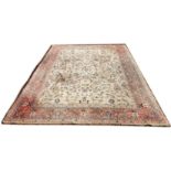 An antique handmade Persian Sarough carpet, 271 x 185cm.