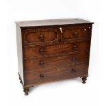 A 19th century mahogany Scottish chest of drawers,