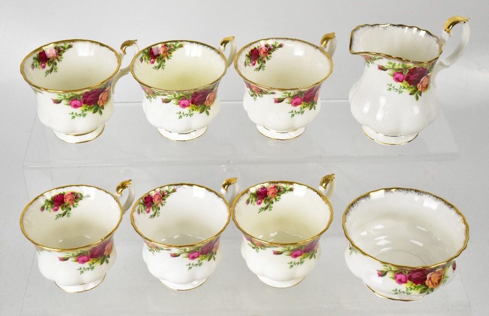ROYAL ALBERT; a quantity of 'Old Country Roses' tea and dinner ware to include three large plates, - Image 2 of 2