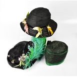A quantity of mainly Edwardian hats,