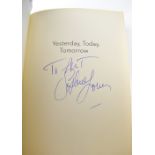SOPHIA LOREN; 'Yesterday, Today, Tomorrow My Life', bearing the star's signature and inscription.