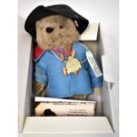 STEIFF; a 662010 50th Anniversary limited edition Paddington Bear, with tags, medallion,