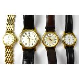 Four modern ladies' and gentlemen's fashion watches to include a ladies' Zenith Concesto quartz