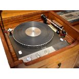 A Garrard 401 turntable with Decca Professional Tonearm, a Quad 303 amplifier, 33 preamp,
