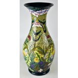 MOORCROFT; a large and impressive modern 'Ryden Lane' pattern vase designed by Rachel Bishop,