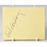 ANITA EKBERG; the signature of the actress on a single piece of paper.