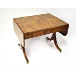 GORDON & WATSON; a Regency mahogany sofa table,