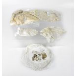 A large quantity of mainly Victorian and Edwardian lace and linen, to include crochet work,