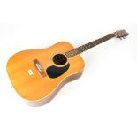 FENDER; a model F-75 six-string acoustic guitar, length 105cm.