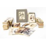 A collection of approximately one hundred late 19th/early 20th century cabinet cards and