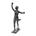 An Art Deco style bronzed figure, height 31cm.