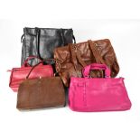 Five leather handbags to include two Tula examples,