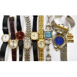 A quantity of wristwatches to include Philip Mercier, Krug-Baümen, etc.