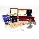 Various items of modern and vintage costume jewellery, fashion watches, etc,