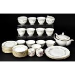 ROYAL WORCESTER; a quantity of 'Harvest Ring' tea and dinner ware to include large plates,