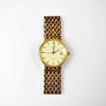 ROTARY; a gentlemen's quartz 9ct gold wristwatch,