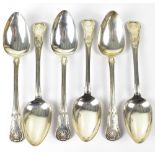 A set of six George IV hallmarked silver spoons, Edward Twycross, Dublin 1924, approx 19.4ozt (6).