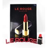 An original Chanel shop poster for 'Le Rouge Allure', 88 x 61cm, framed,