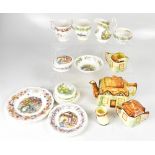 ROYAL DOULTON; various 'Brambly Hedge' items to include seasonal plates, cups, milk jug, sugar bowl,