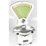 BERRY & WARMINGTON; a set of 'Weighwell' shop scales with detachable bowl, weight increments in Lbs,