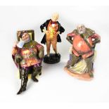 ROYAL DOULTON; three collectible figures to include HN2097 'Micawber',