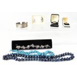 A small collection of costume and designer jewellery to include a Danish silver bracelet in the