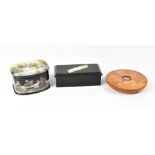 An Edwardian ebony wood stud/jewellery box,