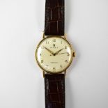 ROLEX; a gentlemen's vintage 1956 Rolex Precision in 9ct gold head,