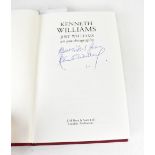 KENNETH WILLIAMS; 'Just Williams' an autobiography bearing the signature of the legendary actor.