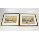 R MALCOLM LLOYD; a pair of 19th century watercolours,