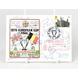 LIVERPOOL FC; two first day covers commemorating the 1978 European Cup final,