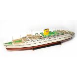 EMPRESS OF BRITAIN; a large remote control model of the ship with built-in lighting, speakers, etc,