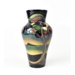 MOORCROFT; a Sian Leeper design 'Western Isles' baluster vase,