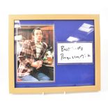 FILM & TV; a group of five autographed promotional pictures, Roger Lloyd-Pack, Sienna Miller,