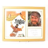ROCK & POP ETC; a group of five autographed promotional pictures, Chaim Topol (Fiddler on the Roof),