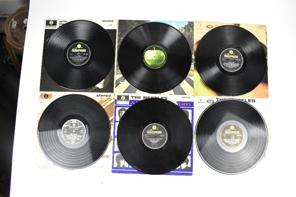 THE BEATLES; six records comprising 'Help!' on Mono, yellow Parlophone label, matrix XEX550-2, - Image 2 of 2