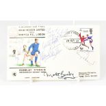 MANCHESTER UNITED; a first day cover dated 1968 bearing various signatures including Sir Mat Busby,